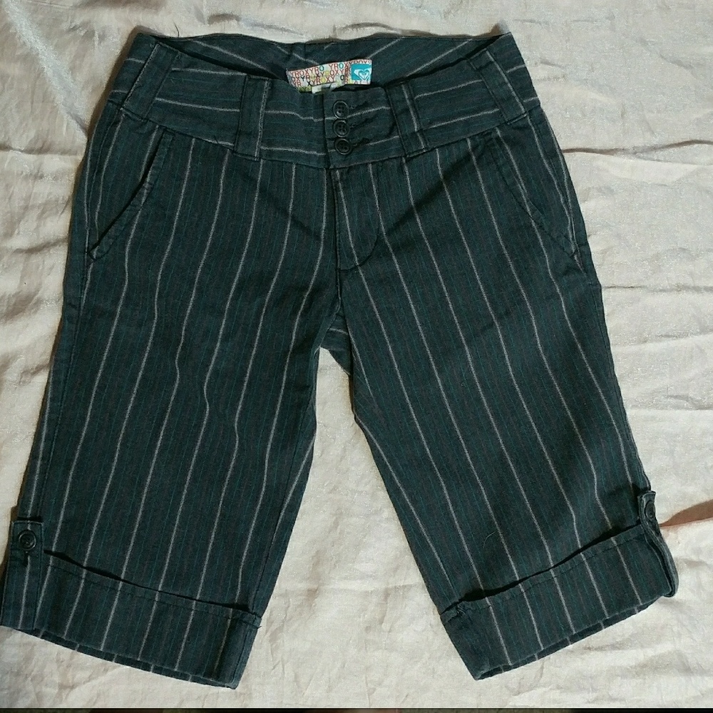 pin stripe capris